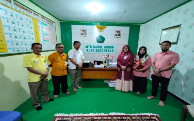 Tim Kemenag Kota Gorontalo Lakukan Kunjungan Monev ANBK di MTs Darul Mubin Kota Gorontalo